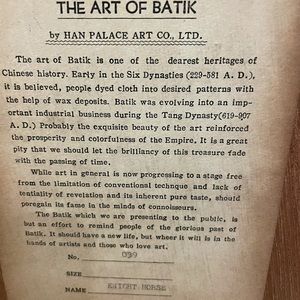 The tags are in two of five pieces of Chinese art